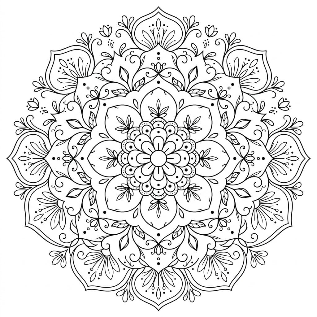 Bloom Doily Stencil Mandala Design Mandalas