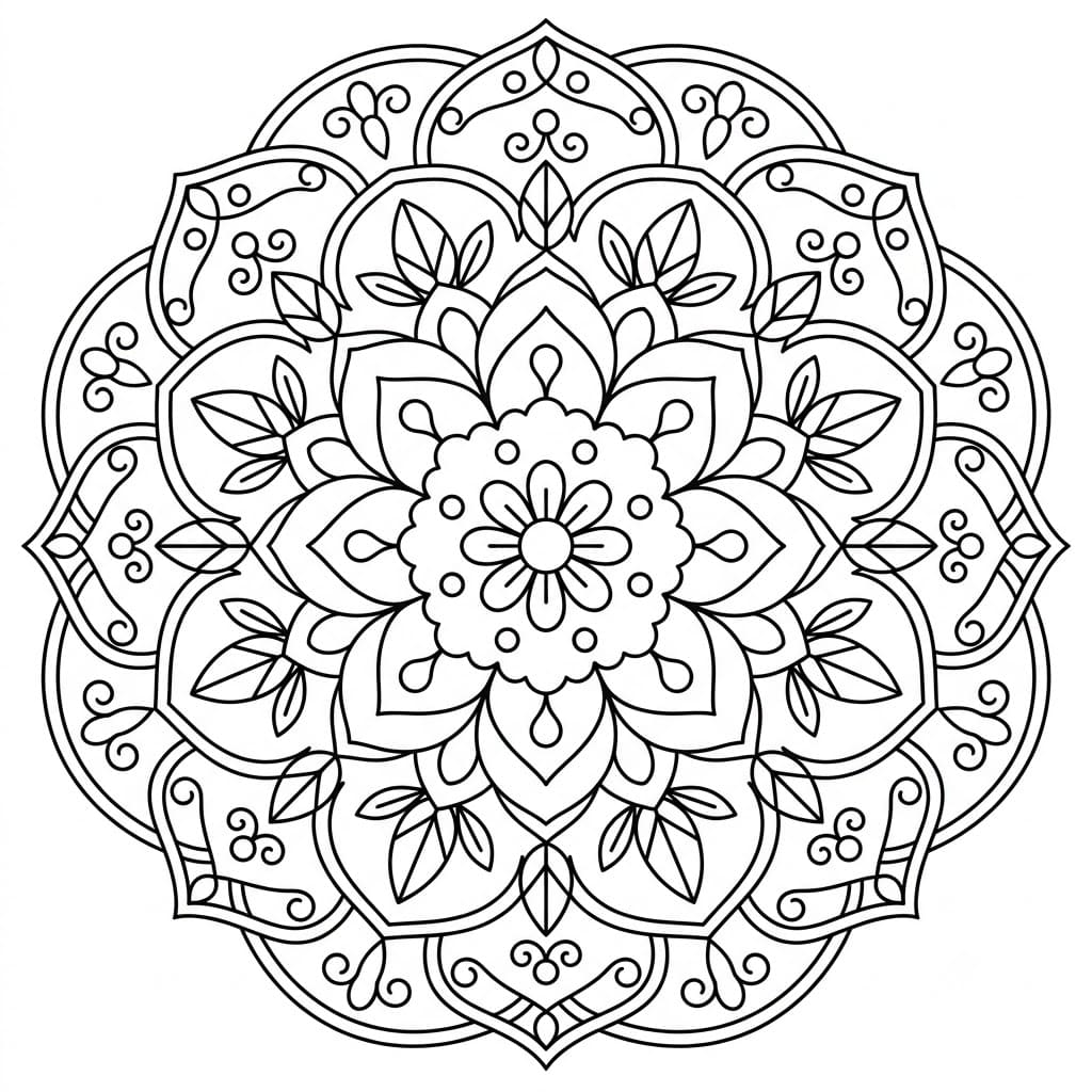 Circle Geometric Stencil Mandala Template Mandalas