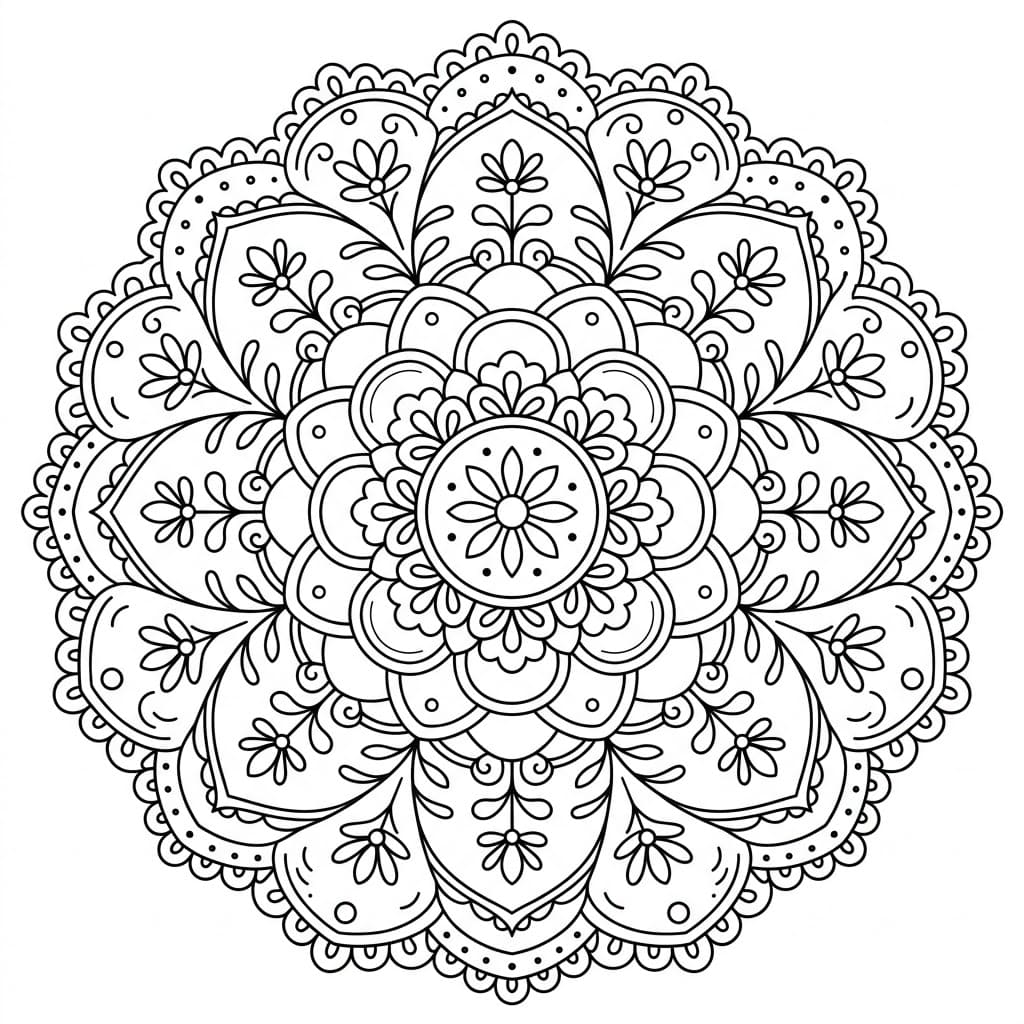 Classic Doily Stencil Mandala Design Mandalas