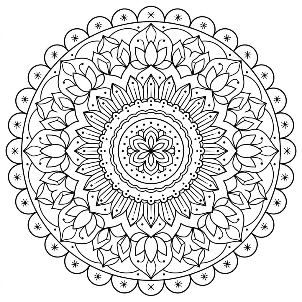 Crystal Doily Stencil Mandala Design Mandalas