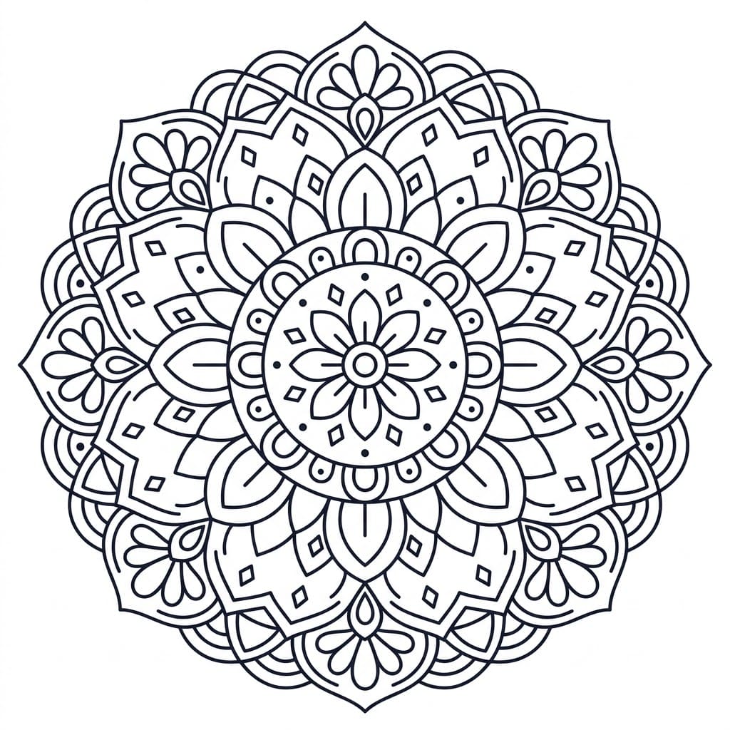 Crystal Rangoli Stencil Mandala Template Mandalas