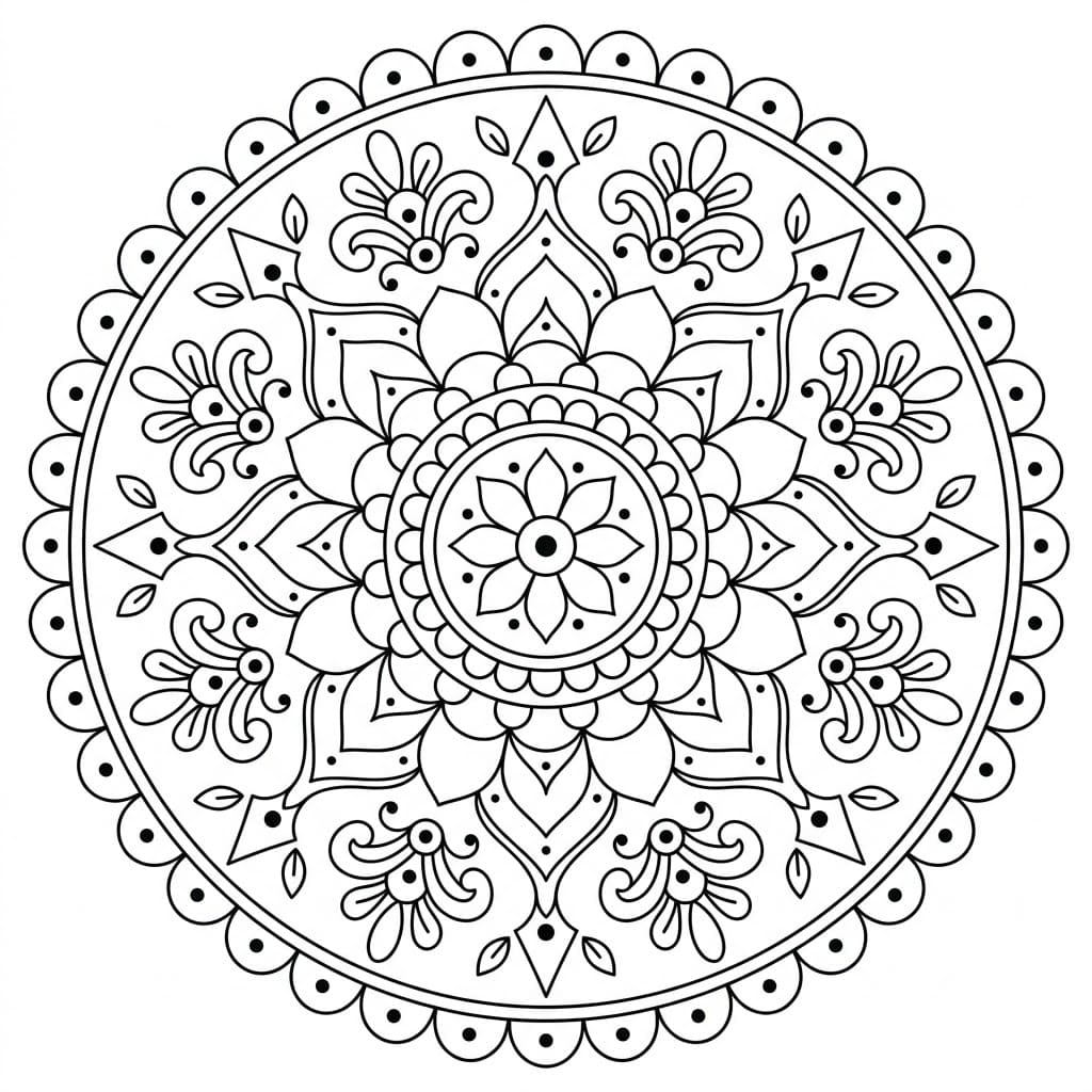 Dazzling Rangoli Stencil Mandala Template Mandalas