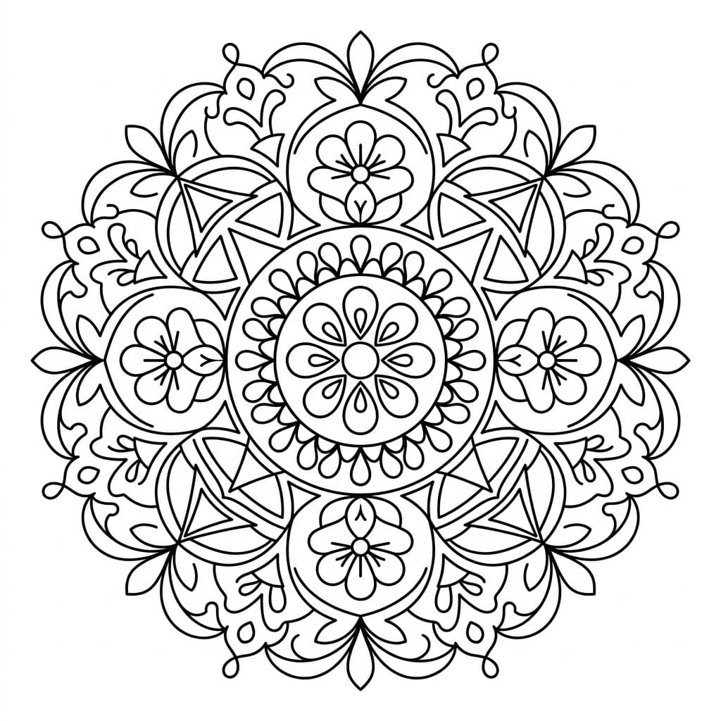 Dewdrop Kolam Stencil Mandala Pattern Mandalas