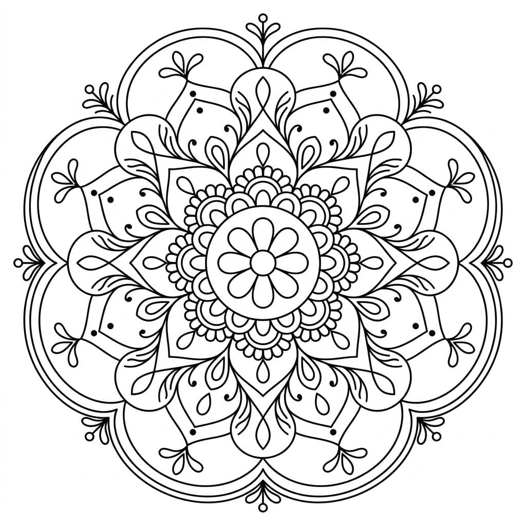 Dreamy Rangoli Stencil Mandala Template Mandalas