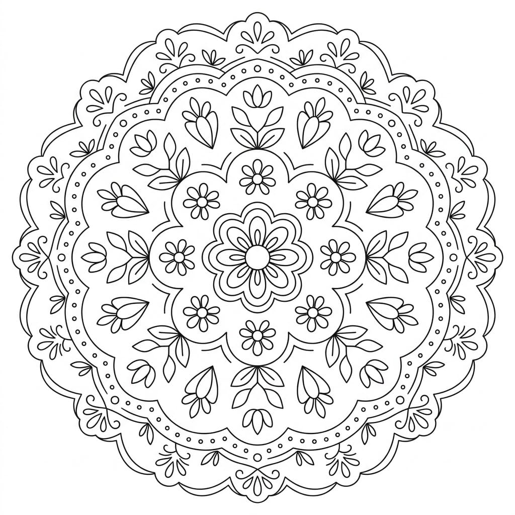 Elegant Doily Stencil Mandala Design Mandalas