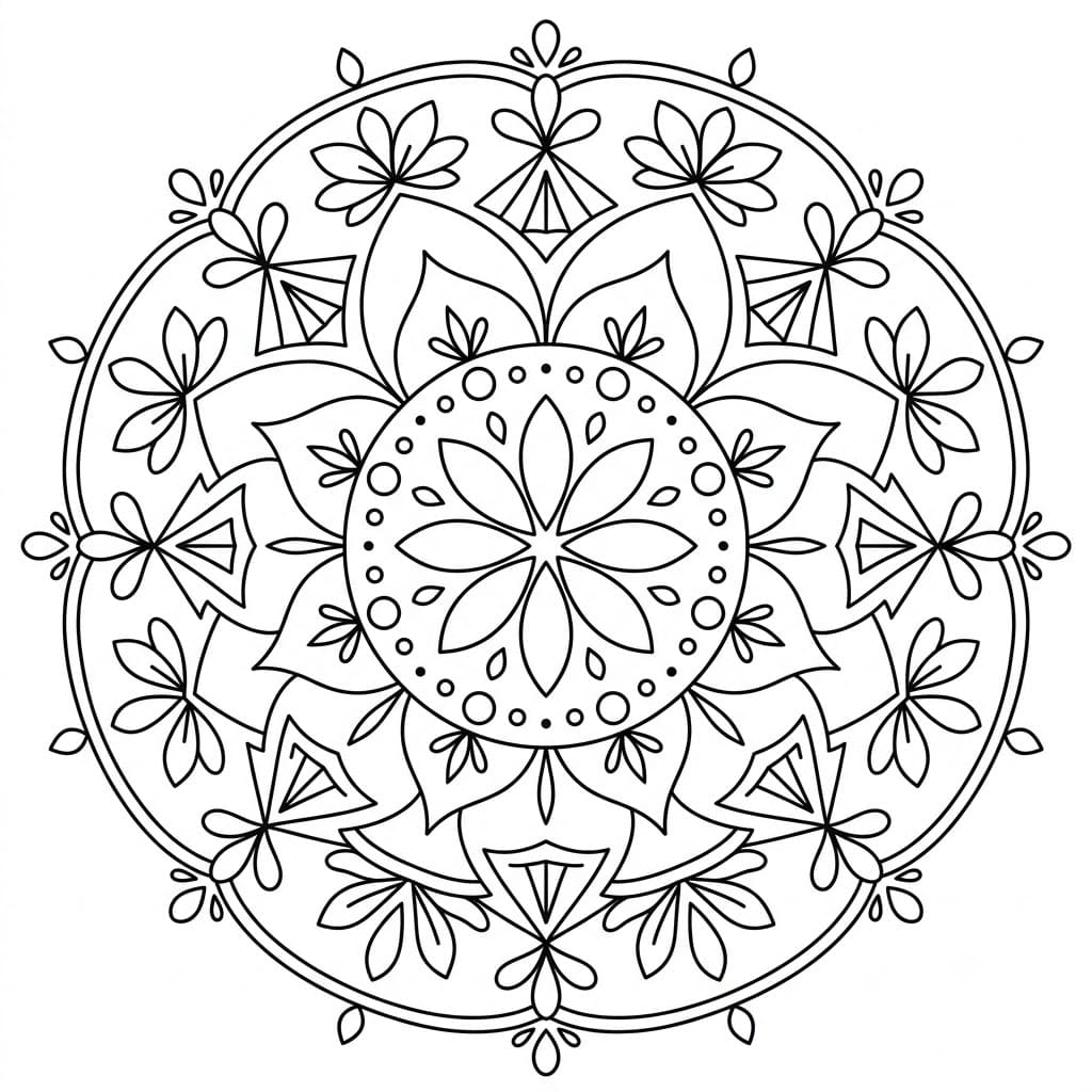 Ember Geometric Stencil Mandala Template Mandalas