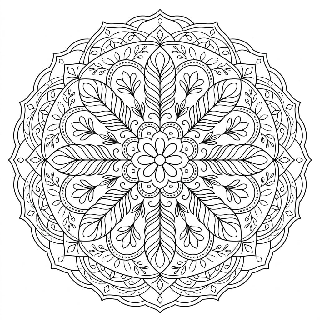 Feather Textile Mandala Pattern Craft Mandalas