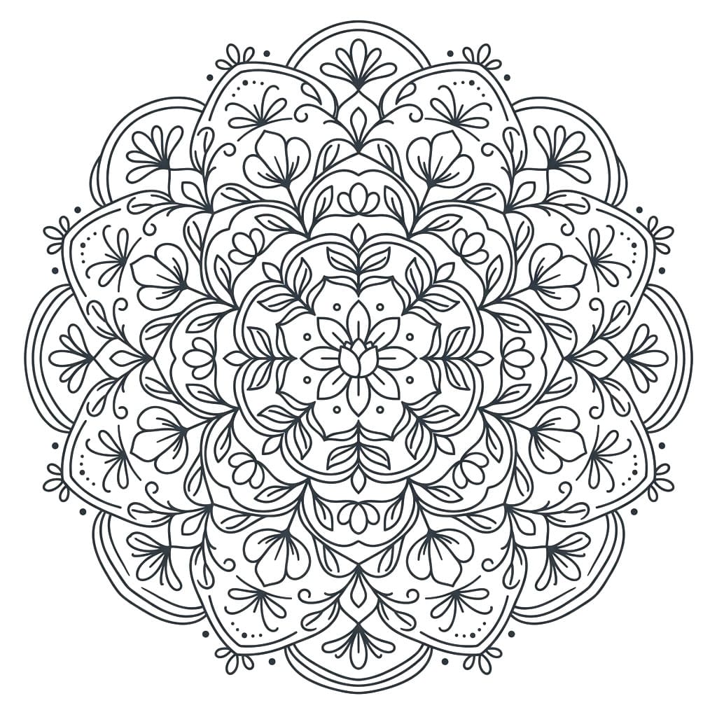 Floral Textile Mandala Pattern Craft Mandalas