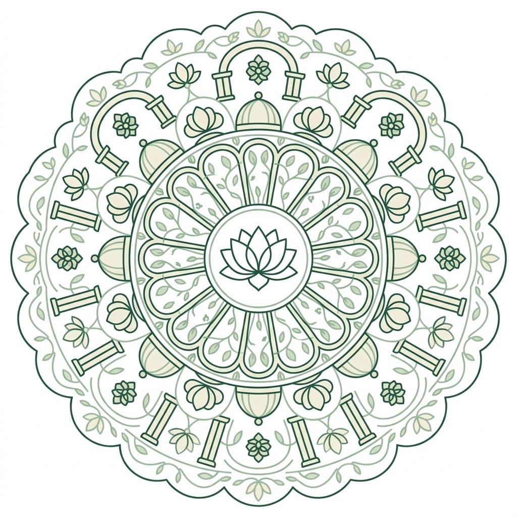 Architectural Mandala Building Templates Mandalas