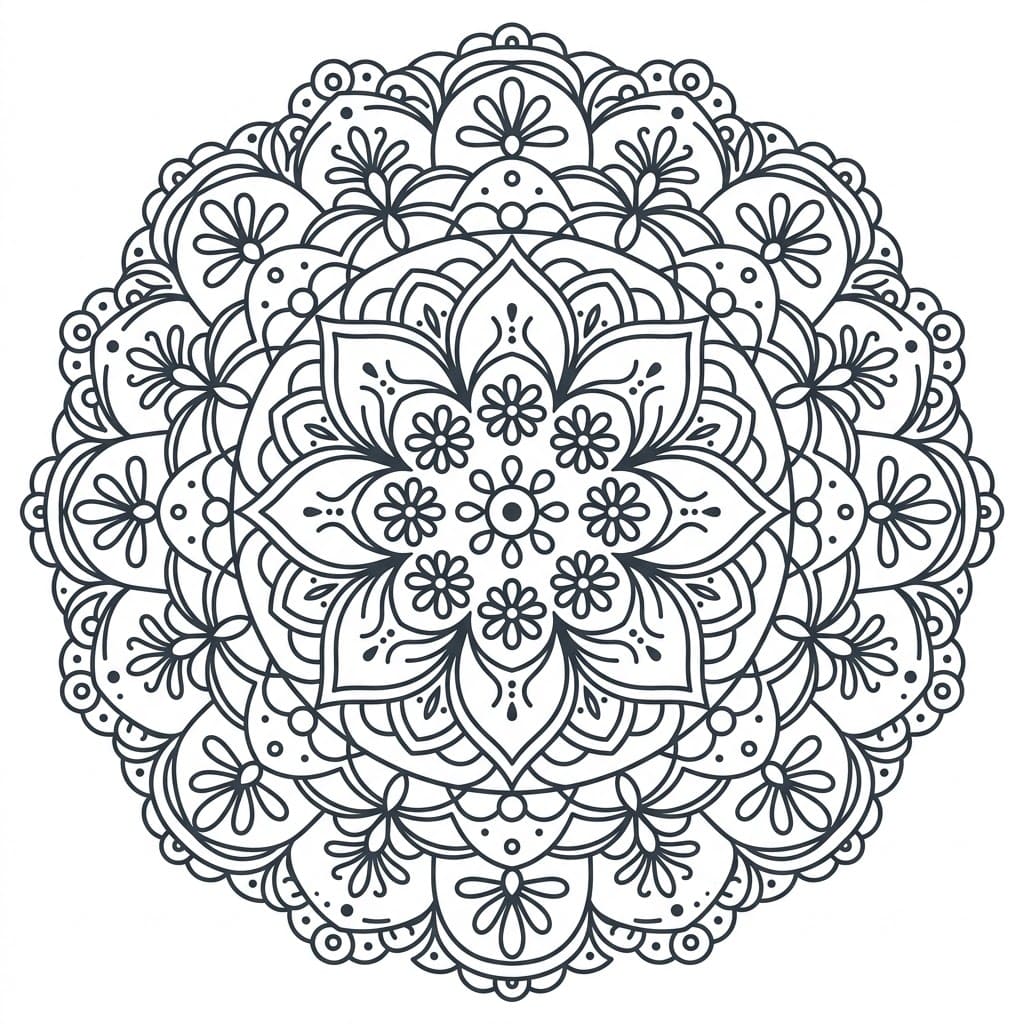 Garden Doily Stencil Mandala Design Mandalas