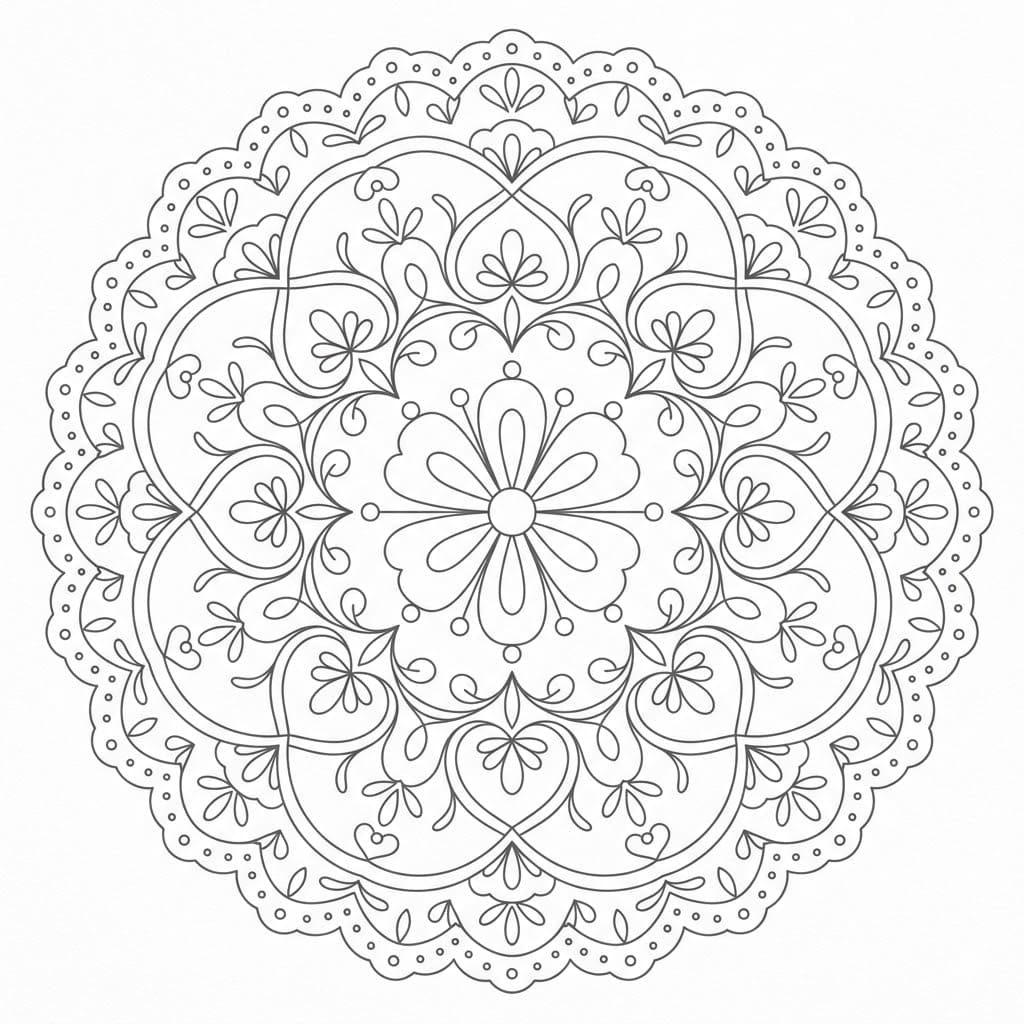 Gentle Doily Stencil Mandala Design Mandalas