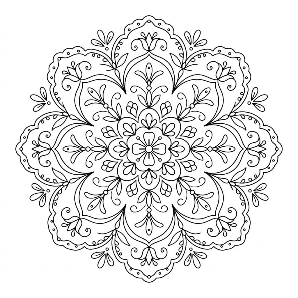 Graceful Doily Stencil Mandala Design Mandalas