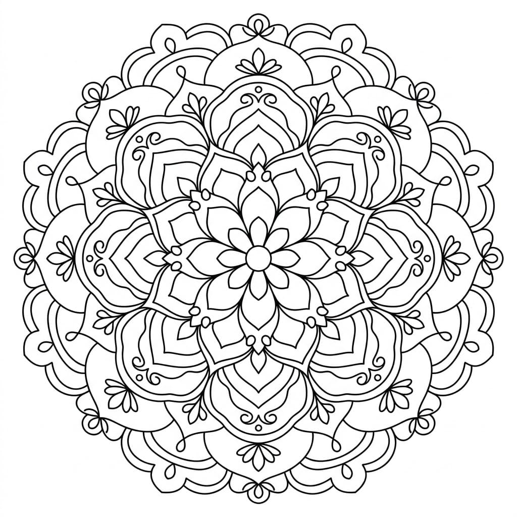 Graceful Rangoli Stencil Mandala Template Mandalas