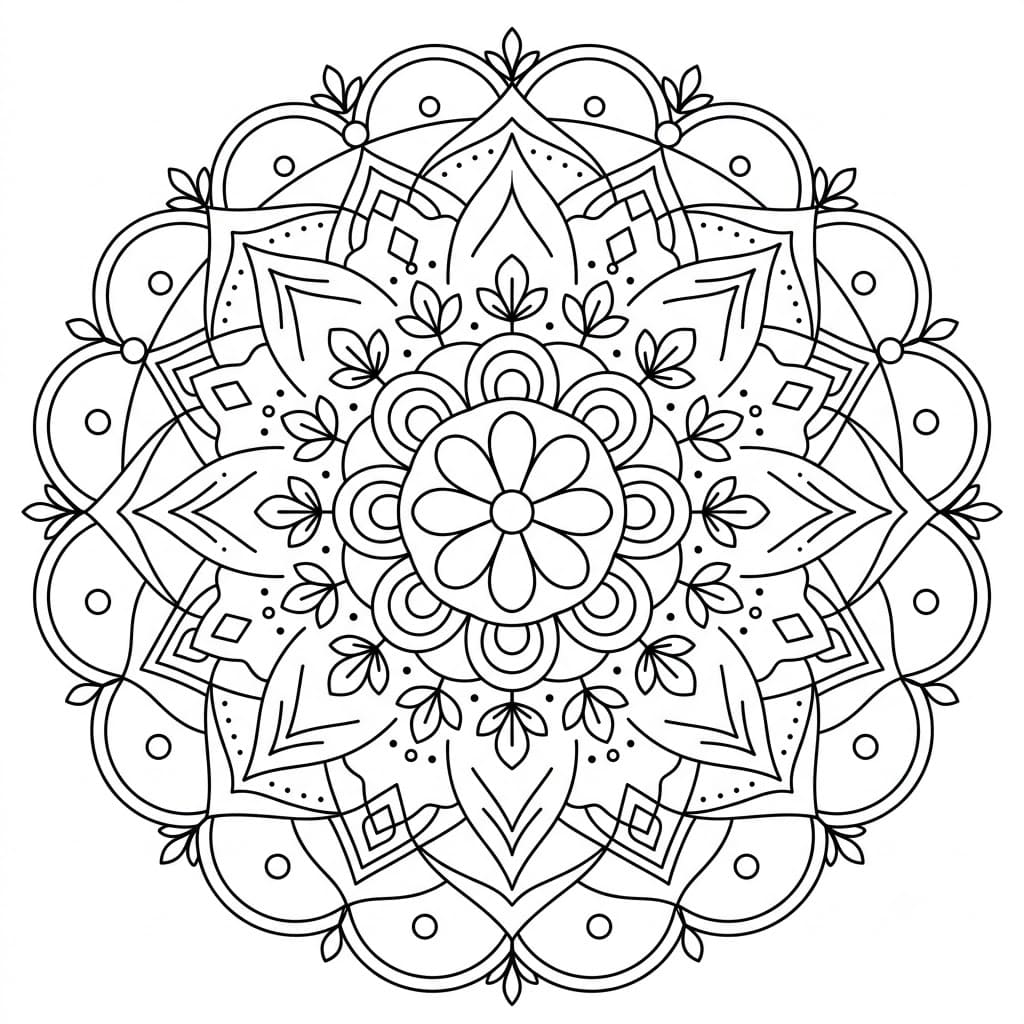 Harmony Geometric Stencil Mandala Template Mandalas