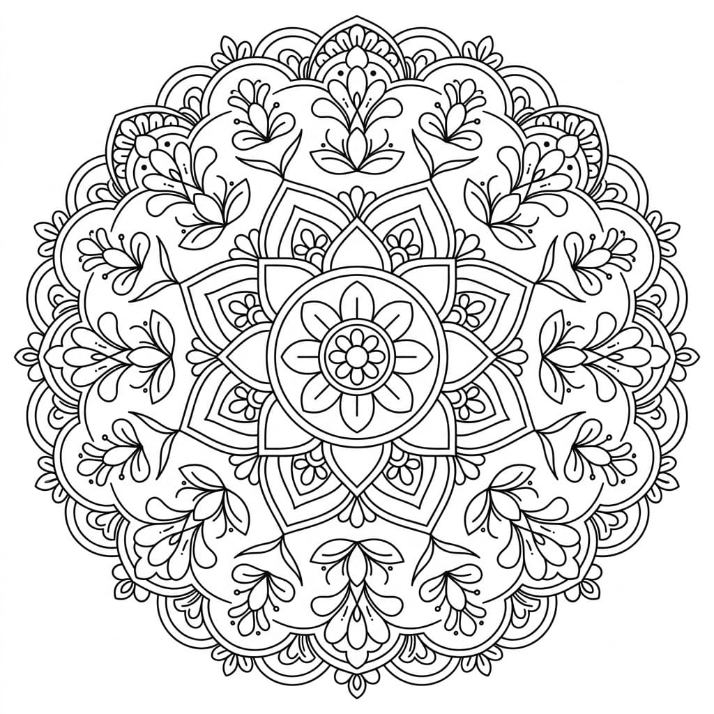 Harmony Rangoli Stencil Mandala Template Mandalas