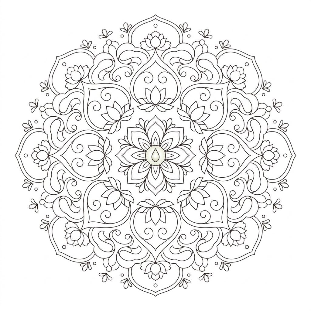 Jade Scroll Painting Mandala Art History Printable Mandalas