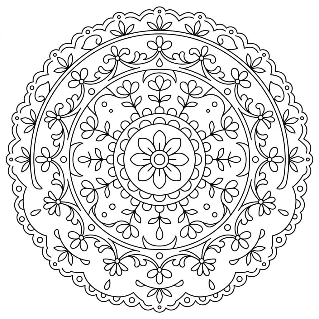 Jasmine Doily Stencil Mandala Design Mandalas
