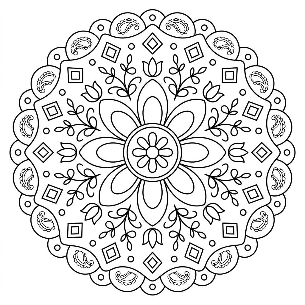 Lustre Textile Mandala Pattern Craft Mandalas