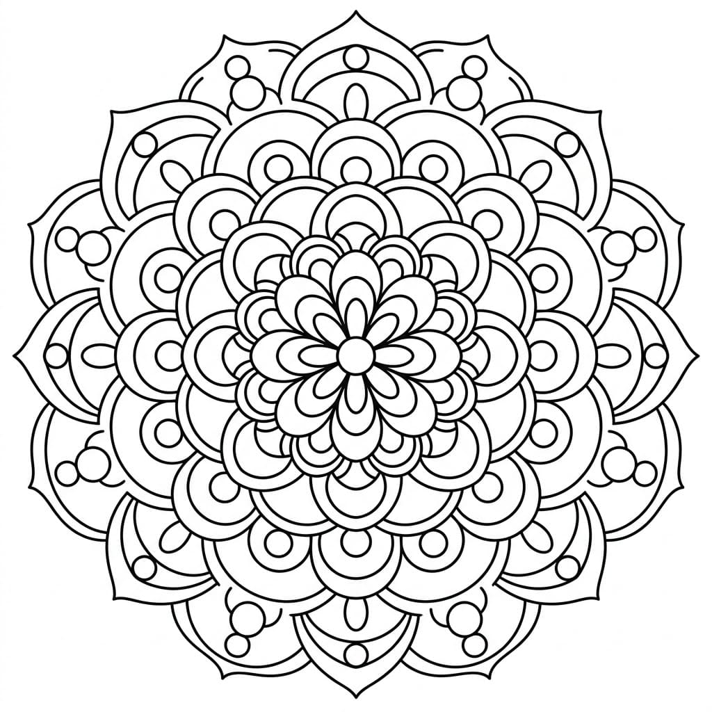 Marble Sculptural Mandala 3D Drawing Sheet Mandalas