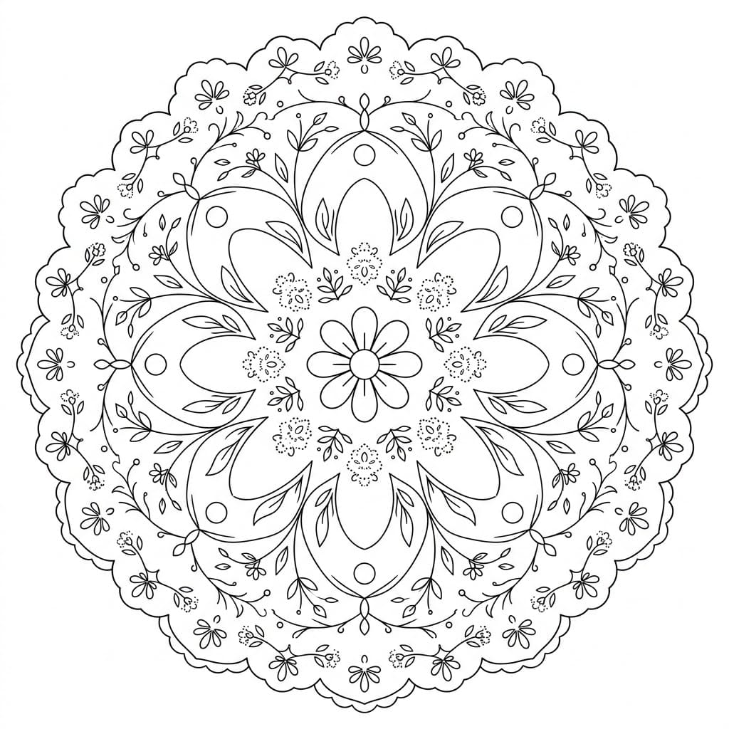 Meadow Doily Stencil Mandala Design Mandalas