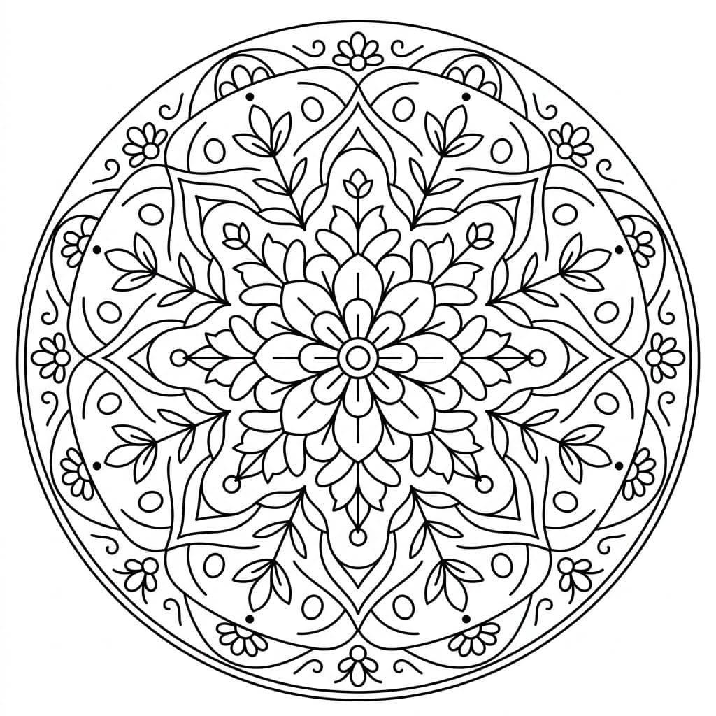 Meadow Kolam Stencil Mandala Pattern Mandalas
