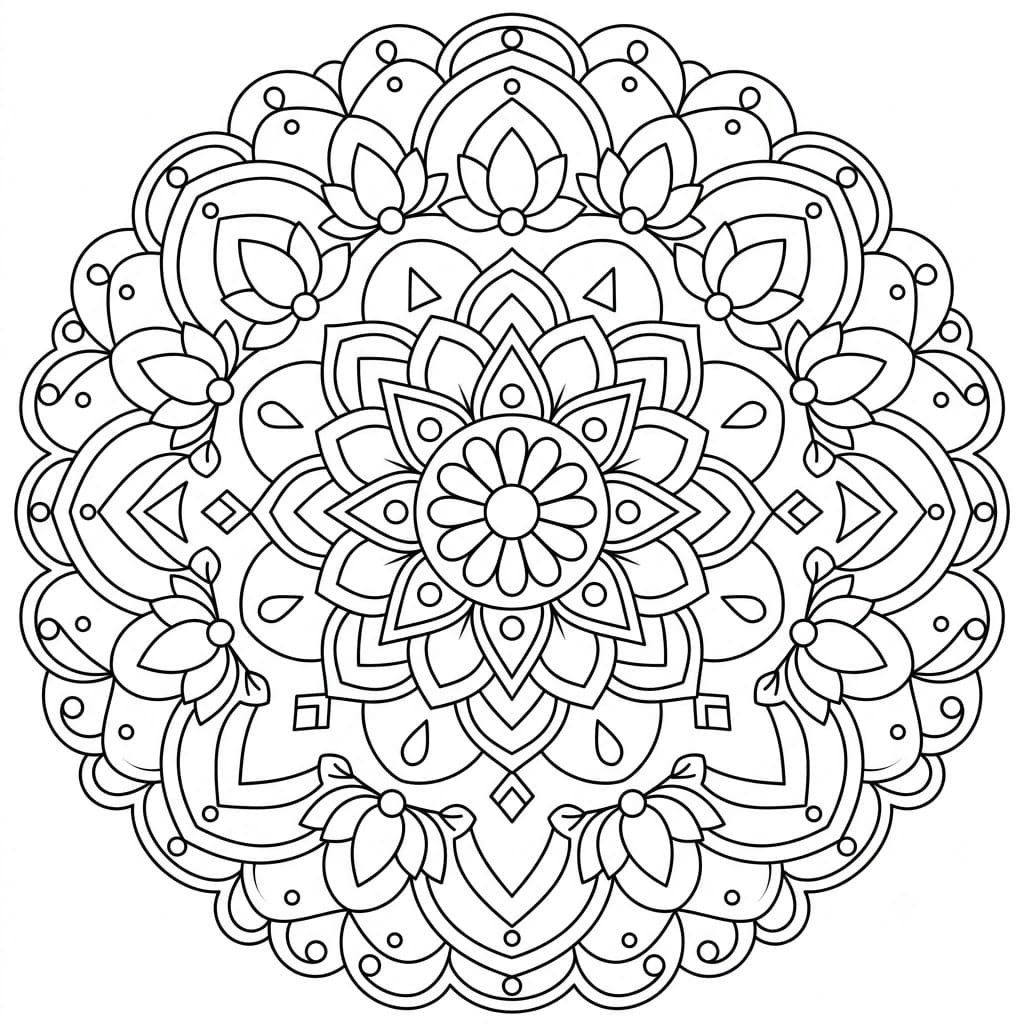 Mosaic Geometric Stencil Mandala Template Mandalas