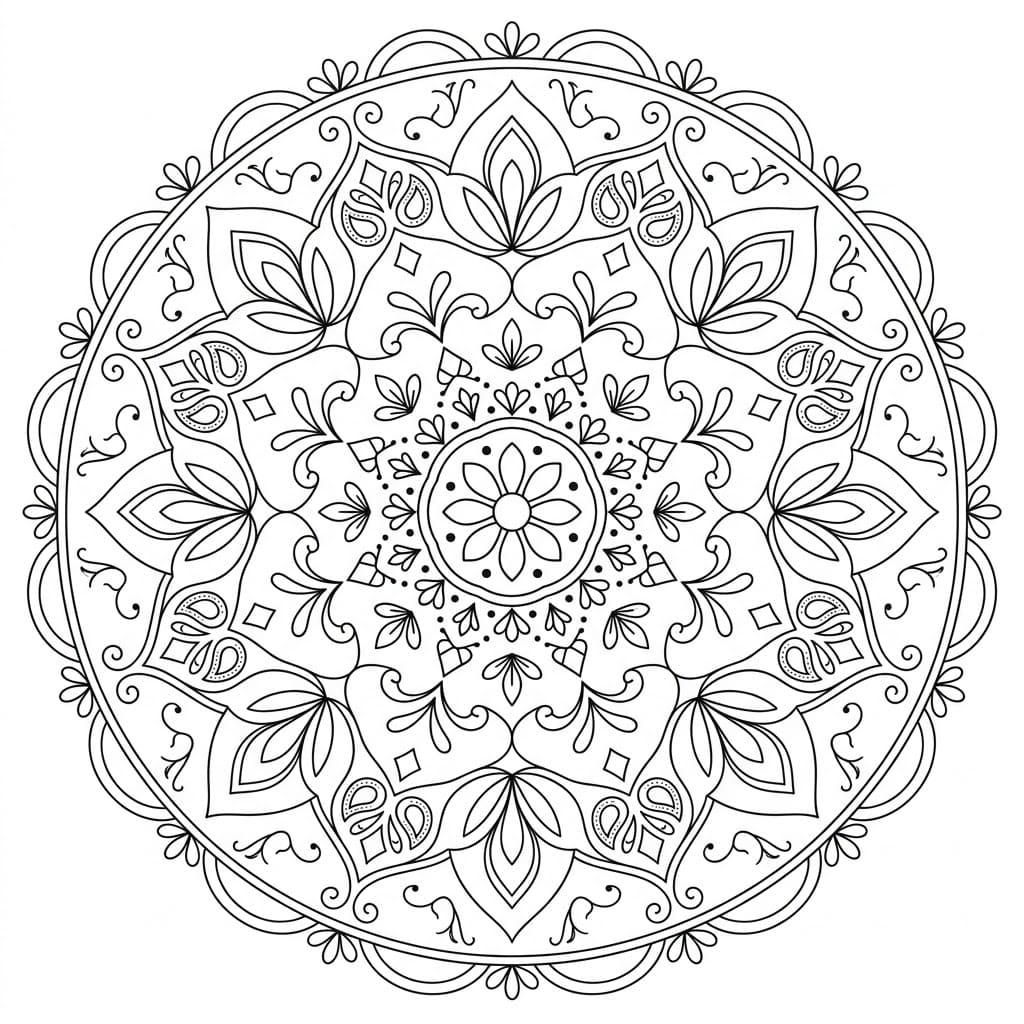 Mosaic Textile Mandala Pattern Craft Mandalas
