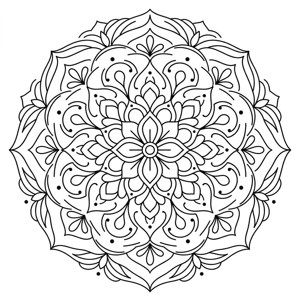 Mystic Scroll Painting Mandala Art History Printable Mandalas