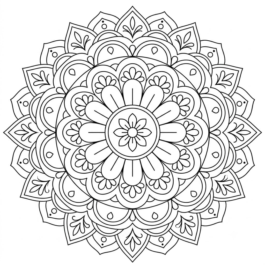 Geometric Stencil Mandala Templates Mandalas