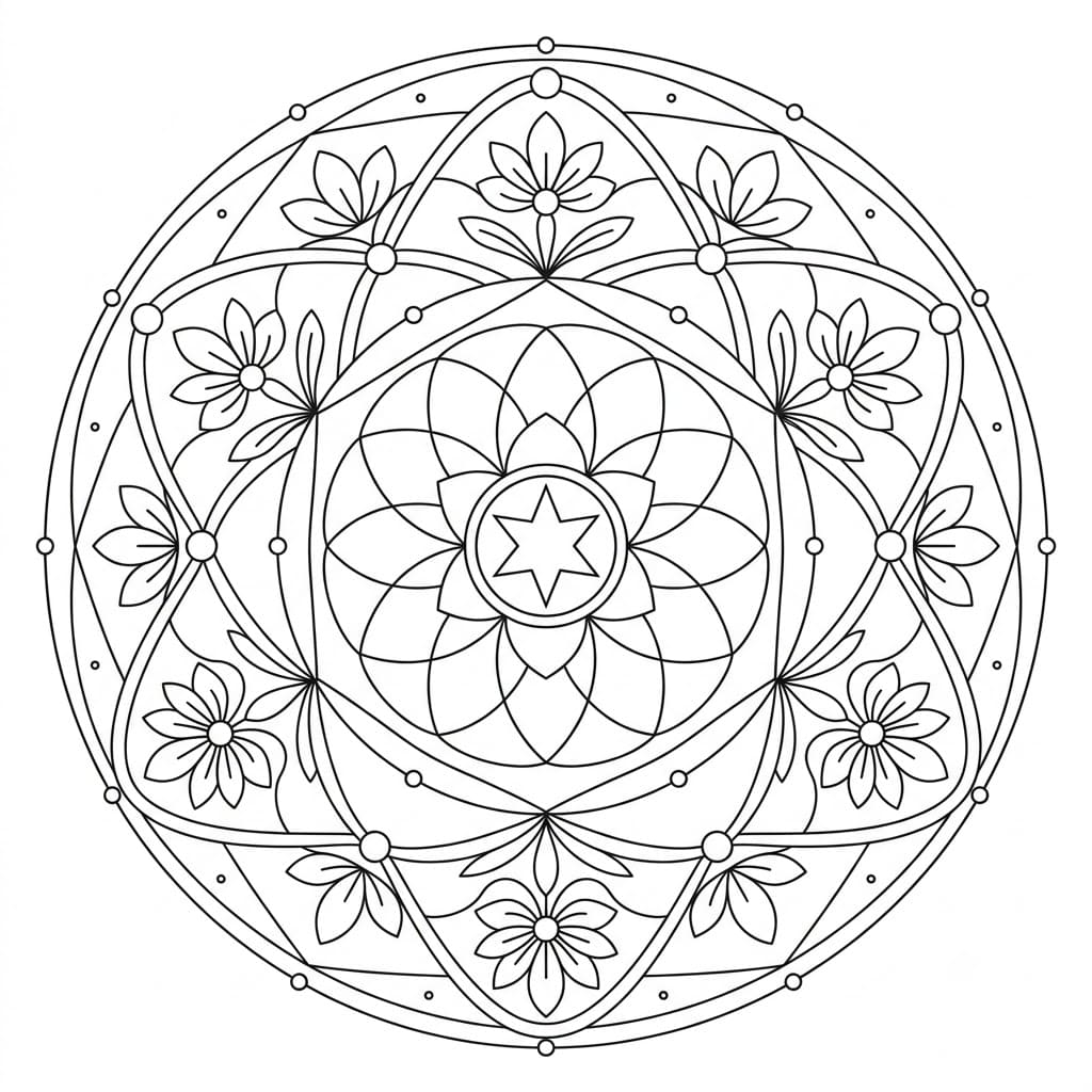 Orbit Hexagon Stencil Mandala Craft Mandalas