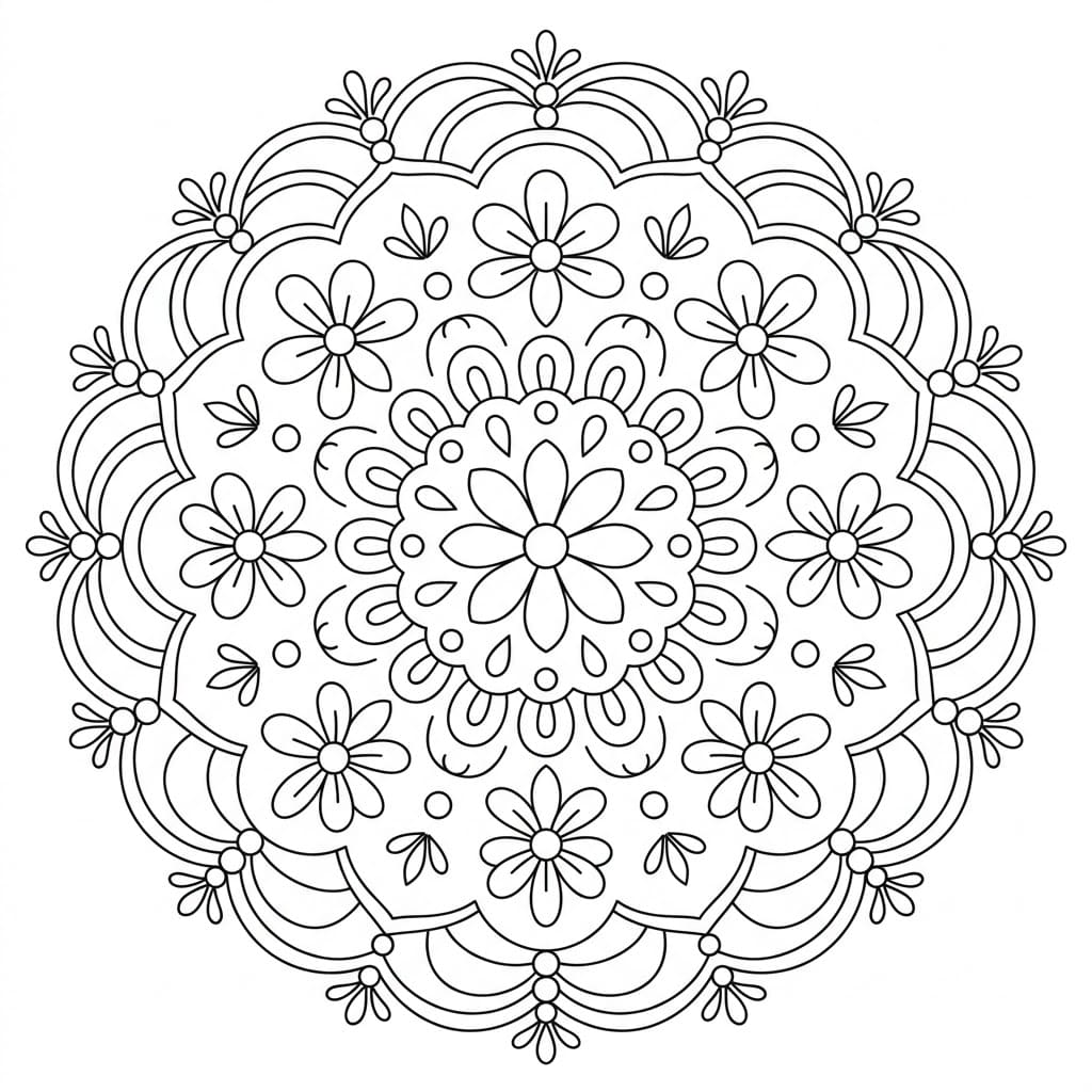 Pearl Doily Stencil Mandala Design Mandalas