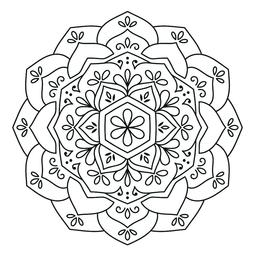 Petal Hexagon Stencil Mandala Craft Mandalas