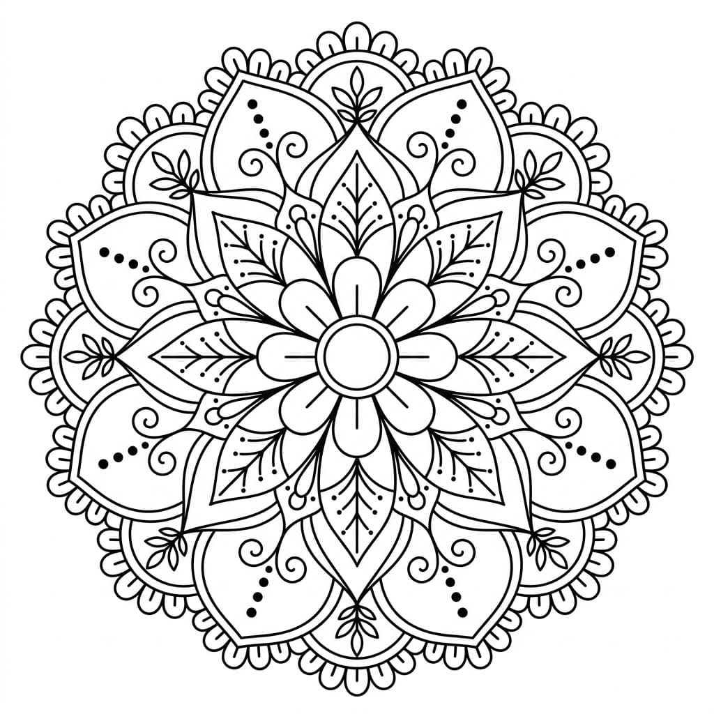 Petal Rangoli Stencil Mandala Template Mandalas