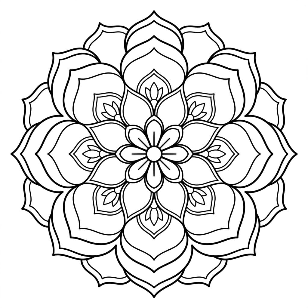 Petal Textile Mandala Pattern Craft Mandalas
