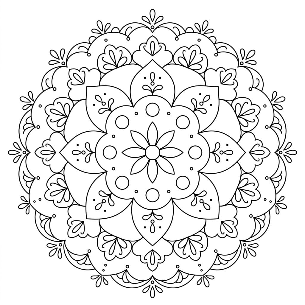 Radiant Doily Stencil Mandala Design Mandalas