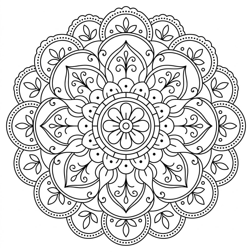 Radiant Rangoli Stencil Mandala Template Mandalas