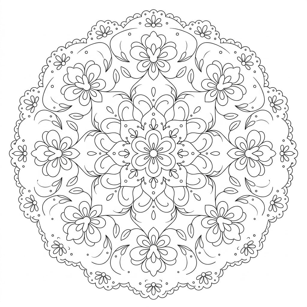 Rosette Doily Stencil Mandala Design Mandalas