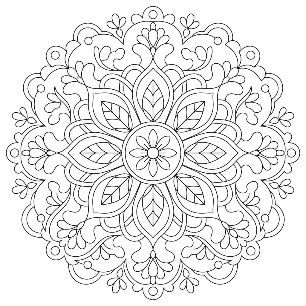 Rosette Geometric Stencil Mandala Template Mandalas