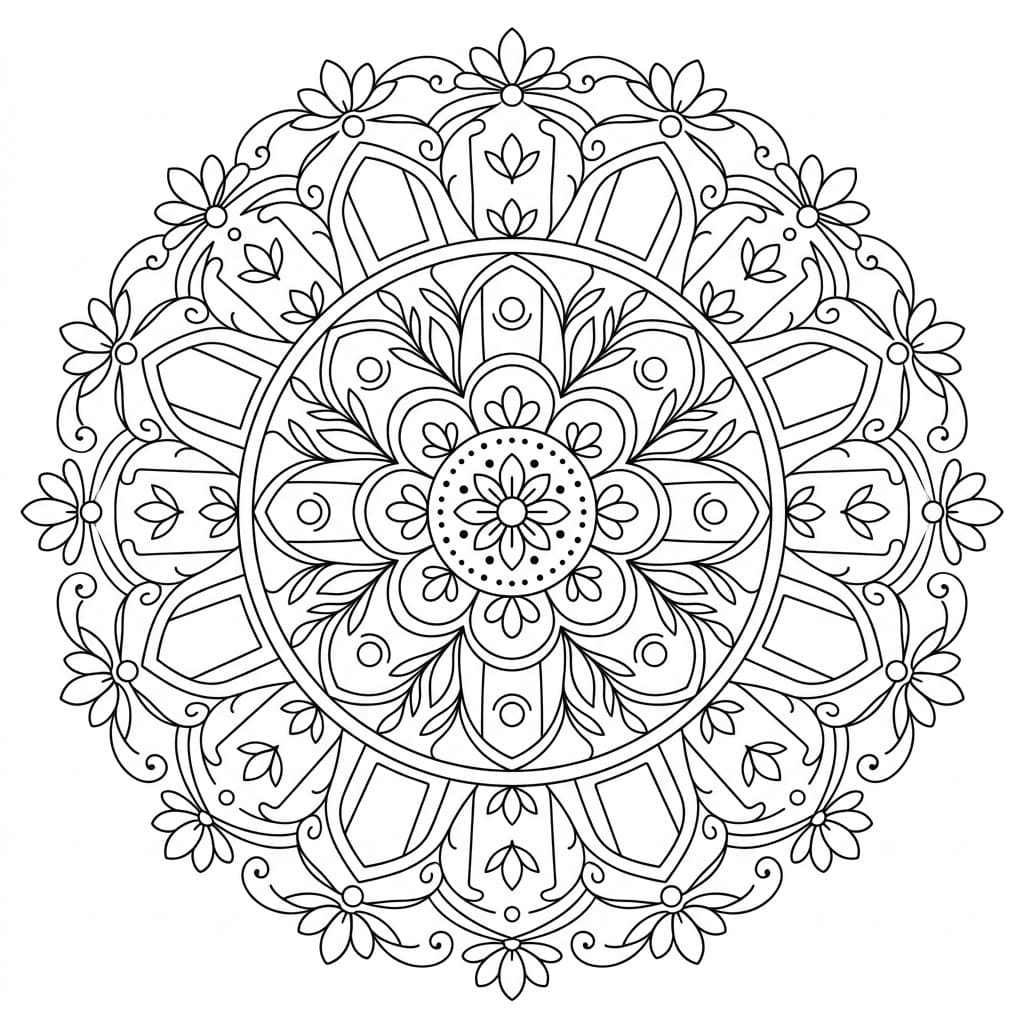 Rustic Architectural Mandala Building Template Mandalas