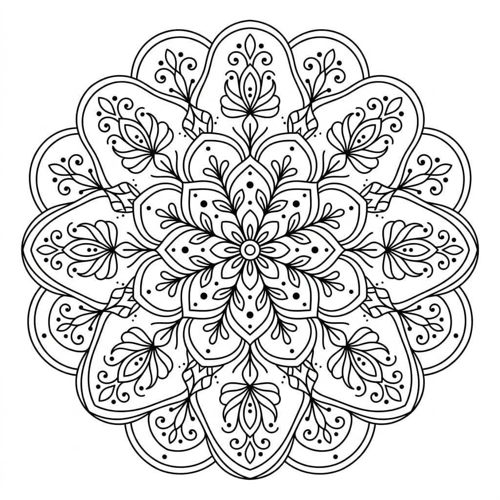 Sacred Kolam Stencil Mandala Pattern Mandalas