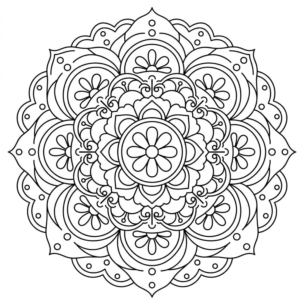 Serene Doily Stencil Mandala Design Mandalas