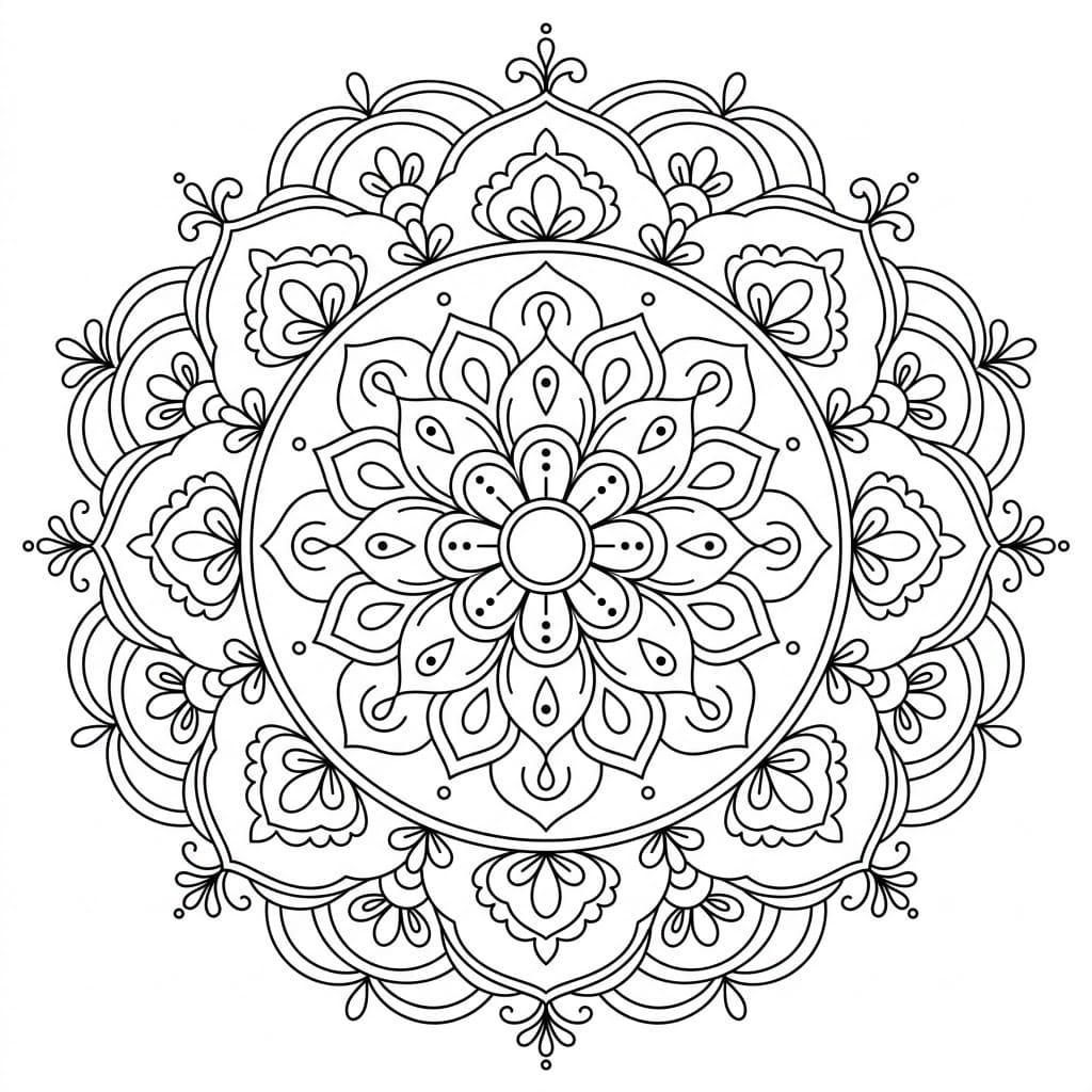 Silken Kolam Stencil Mandala Pattern Mandalas