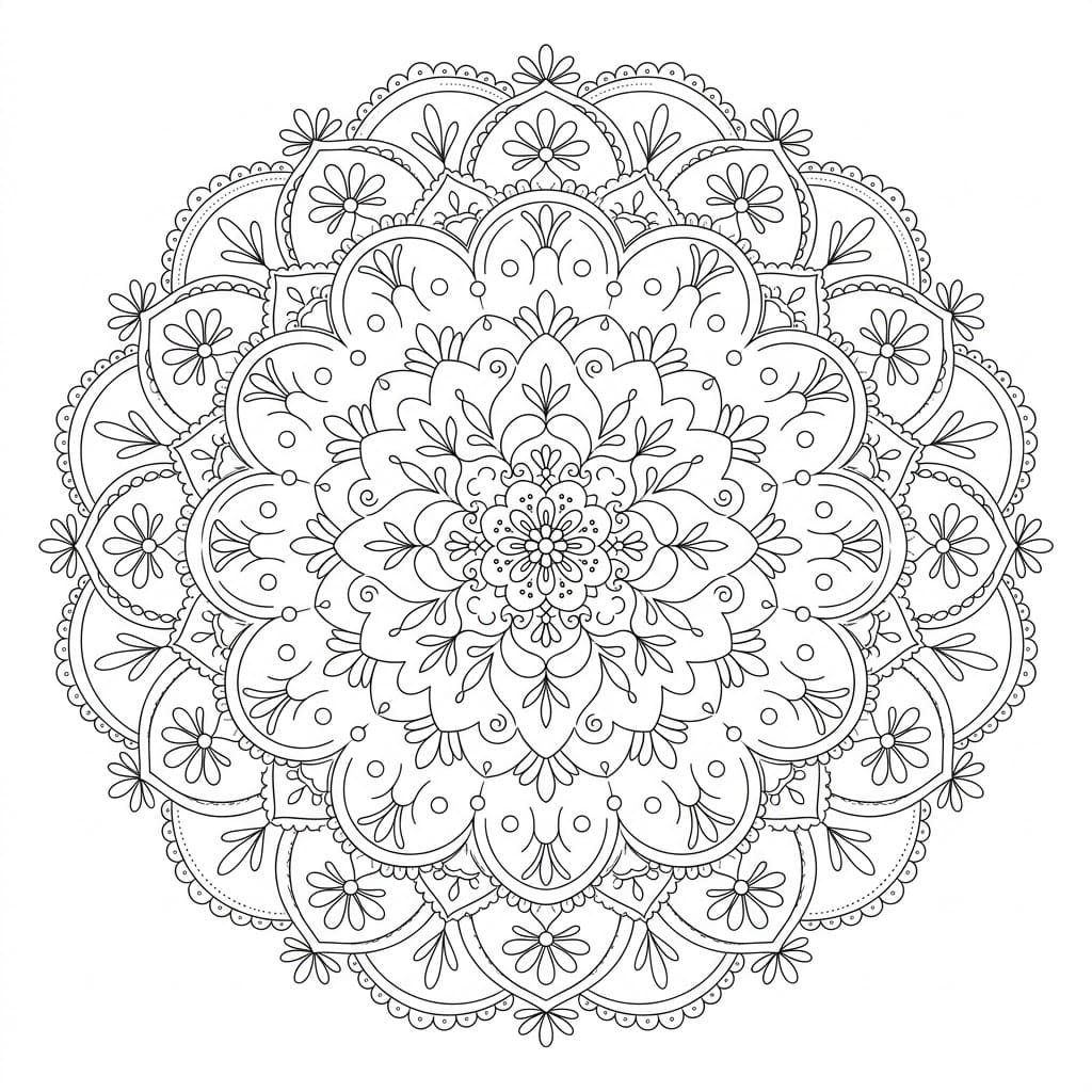 Silver Doily Stencil Mandala Design Mandalas