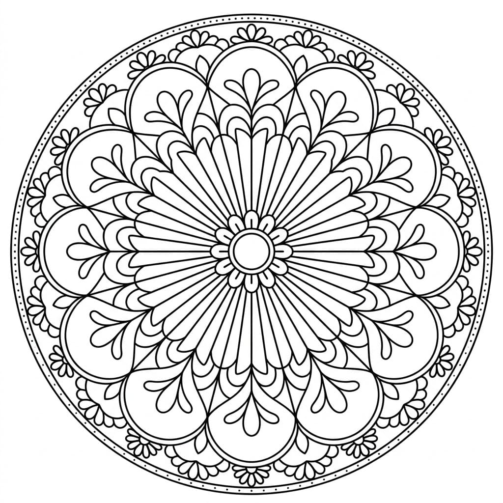 Sunbeam Textile Mandala Pattern Craft Mandalas