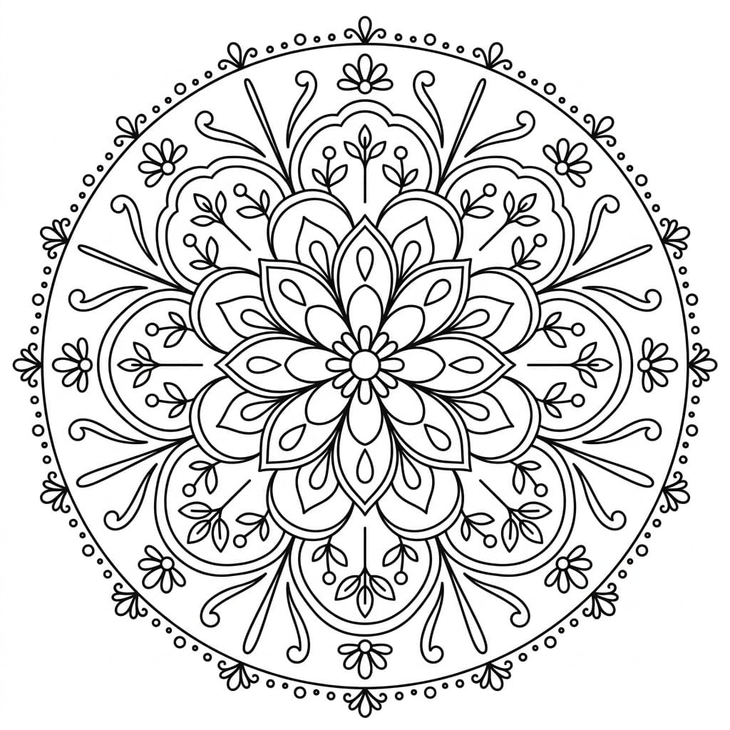 Sunburst Rangoli Stencil Mandala Template Mandalas