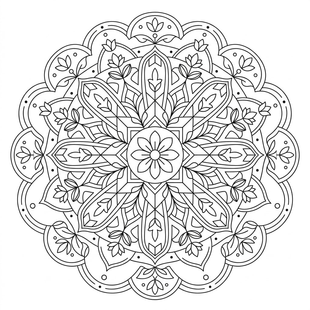 Symmetry Architectural Mandala Building Template Mandalas