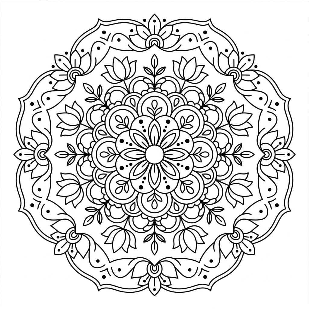 Tranquil Rangoli Stencil Mandala Template Mandalas