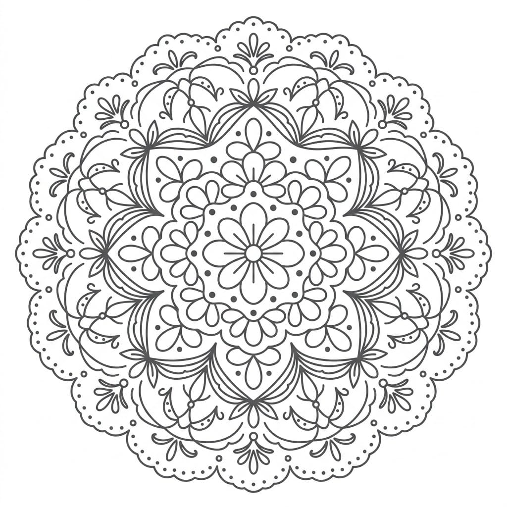 Doily Stencil Mandala Design Mandalas