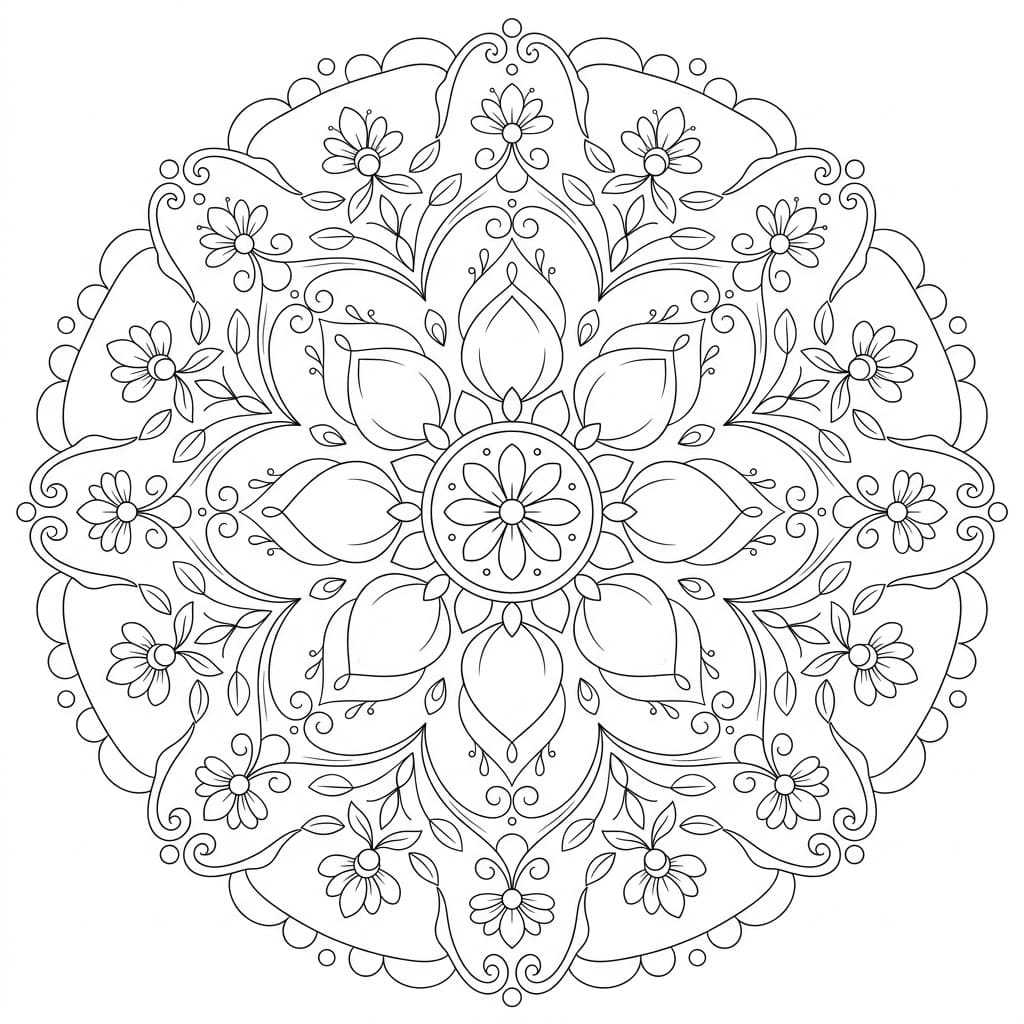 Whisper Scroll Painting Mandala Art History Printable Mandalas
