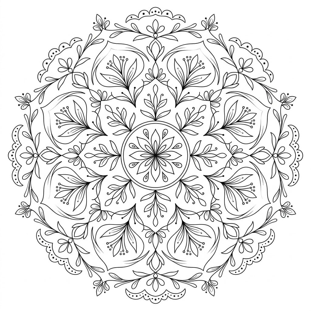Willow Kolam Stencil Mandala Pattern Mandalas